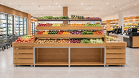Robuuste fruit- en groentepresentatieplank, grote presentatieoppervlakte, mooi uitziende winkelrek voor supermarktmerchandising