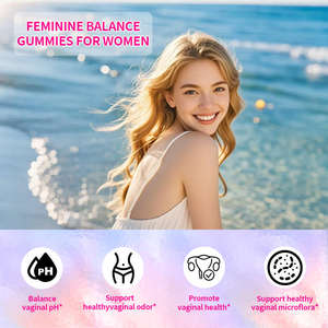 OEM ODM Premium kadınsı <span class=keywords><strong>pH</strong></span> dengesi sakızlı hawaii ananas bitkisel probiyotik Vitamin takviyesi Hormonal denge enerji bellek - Product Image 6