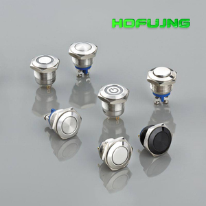 16mm Water Proof Doorbell Push Button <b>Switch</b> <b>12v</b> Momentary Push Button <b>Switches</b> - Product Image 2