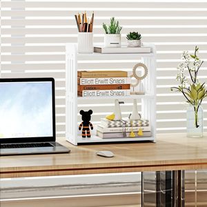 Oushumei Bathroom Countertop Storage Rack 3 Tier Rectangular Waterproof Moisture Proof Freestanding <b>Shelf</b> For Organized Storage - Product Image 4