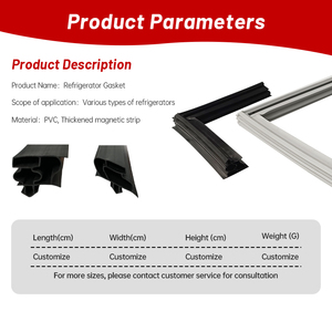 Kit de joints de porte pour réfrigérateur Longhey, garniture universelle pour congélateur, joints magnétiques en PVC souple, vente en gros - Product Image 2