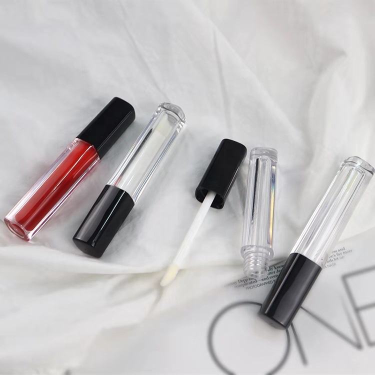 clear tube with black top