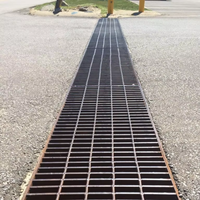 Grille en acier galvanisé à emboîtement, robuste, de conception industrielle, pour couvercle de tranchée, idéale pour les immeubles de bureaux et les parcs