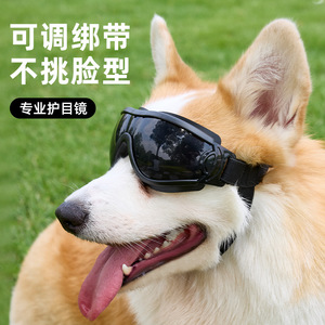 Nouvelles lunettes stylées pour animaux de compagnie, lunettes de protection UV réglables, lunettes de soleil pour chiens, en stock et en gros. - Product Image 3