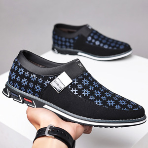 Chaussures bateau à enfiler imprimées pour hommes, bout rond, doublure en toile, semelle extérieure en caoutchouc, respirantes, fabriquées à Wenzhou, tailles 48 49 50 - Product Image 1
