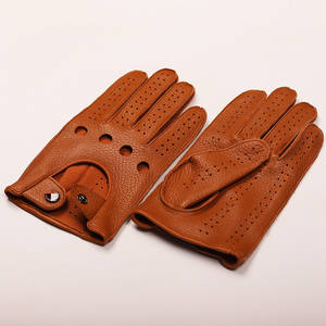 Gants de conduite en cuir rétro vintage pour hommes, gants de <span class=keywords><strong>moto</strong></span> classiques, élégants et durables - Product Image 5
