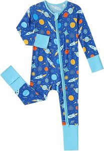 Wholesale Unisex One Pieces <strong>Playsuits</strong> Jumpsuit Bamboo Baby Clothes <strong>Pyjamas</strong> Double Anti-Slip Zipper Bodysuits Full Print Rompers - Product Image 1