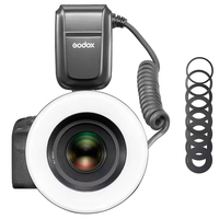 Flash annulaire macro Godox MF-R76 5000K, lumière LED annulaire, flash Speedlite pour Canon, Nikon, Sony et autres appareils photo reflex numériques