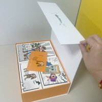 Boîte cadeau de Noël personnalisée en chocolat avec éponge intérieure, emballage magnétique de luxe recyclable, finition brillante ou mate, gaufrage