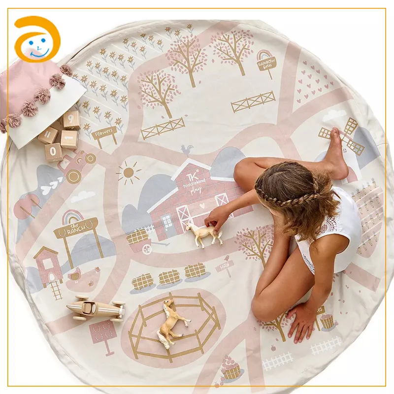 Recién llegado, alfombra de juego para niños, alfombrilla plegable Extra grande para gatear para bebés, alfombrilla de juego suave, alfombrilla impermeable para bebés