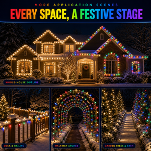 Luci Natalizie C9 LED da 12 e 15 Pollici, 24V, 100ft, IP65, RGBW con Cambio Colore, Attacco E17, Vendita all'Ingrosso - Product Image 5