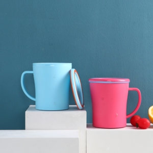 BPA-Free vetro di plastica carine tazze per bambini bicchiere bicchieri tazza di tè tazza di plastica tazza di plastica tazza di tè con coperchio - Product Image 4