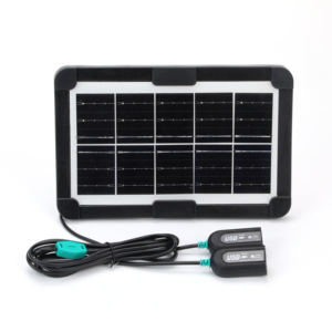 Kit d'éclairage solaire portable multifonctionnel 5-en-1 6V3W 2024 avec stabilisateur USB rechargeable pour applications de jardin - Product Image 4