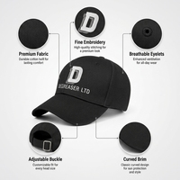 Casquette de ski à 6 panneaux avec logo personnalisé brodé, 100% coton, fermeture réglable, style sportif/mode unisexe pour la promotion publicitaire