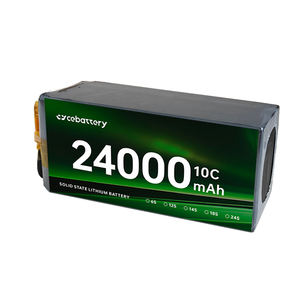 定制高能量密度24000毫安时6S 12S 14S 267WH/kg锂离子无人机电池组 - Product Image 1