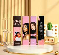 Boîtes carrées violettes mat avec impression élégante pour l'emballage de cosmétiques et de produits de beauté OEM ODM
