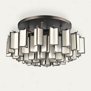 Lámpara de Araña LED de Alabastro y Bronce de Lujo, Redonda, Grande, de Alta Gama, para Vestíbulo de <span class=keywords><strong>Hotel</strong></span>, Villa o Banquete, Estilo Español - Product Image 2