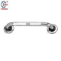Barres d'appui murales en acier inoxydable réglables, antidérapantes, écologiques, au design moderne et finition chromée durable pour salle de bain
