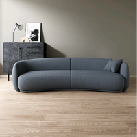 Italienische minimalist ische Stoff Sofa garnitur Wabi-Sabi inspirierte einfache Technologie Holz und Stoff für Wohnzimmer VIP Ecke