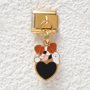 Fashion Charm Bracelet Stainless Steel Modular Pendant DIY Jewelry Accessories Dog Paw Roller Skate Design - Product Image 4