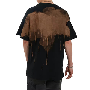 เสื้อยืดผู้ชายดีไซน์ใหม่ ผ้าฝ้าย 100% ทรงหลวม สไตล์สปอร์ต พลัสไซส์ แนวสตรีท ฮิปฮอป ไหล่ตก คอกลม โอเวอร์ไซส์ - Product Image 3