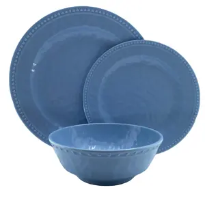 OEM melamine ware for dinner custom printing melamine tableware dishwasher safe melamine dinnerware set hammered surface