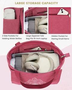Free Sample Custom <b>Sport</b> Outdoor Handbag Zipper Waterproof Travel Tote Shoe Organizer Hot <b>Sale</b> Unisex Polyester Fitness Yoga <b>Bag</b> - Product Image 3