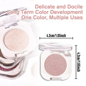 <span class=keywords><strong>Fard</strong></span> <span class=keywords><strong>à</strong></span> paupières poudre waterproof rose or scintillant effet champagne, personnalisable en gros, pour usage quotidien - Product Image 5