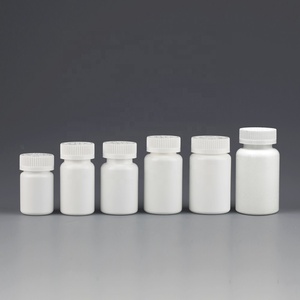 Empty Round White HDPE Capsules Tablets Bottle 45ml 60ml 75ml 85ml 100ml 150ml 200ml Plastic Supplements Medicine Pills Bottles