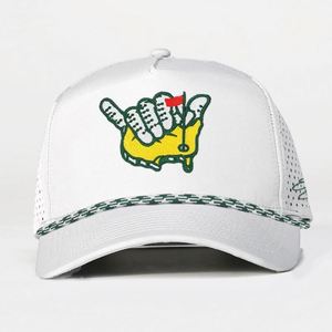 Gorra de Béisbol Deportiva Personalizada con Logotipo, 5 Paneles, Blanca, de Secado Rápido, Transpirable, Impermeable, con Corte Láser, 100% Poliéster - Product Image 2