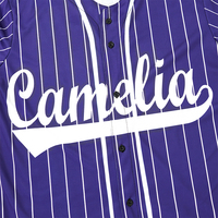 Jersey Baseball Custom Jahitan Khusus Kaos Baseball Personalisasi Seragam Olahraga untuk Remaja Jersey Baseball Hitam