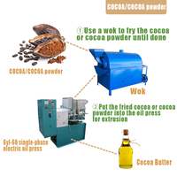 Mini moulin à huile de coco presseur extracteur de vis de haricots faisant l'expulseur presse à huile machine de haute qualité