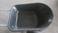 Bac de brouette en plastique vert pour jardin, uniquement le bac, en polyéthylène haute densité (HDPE) 65L 78L 85L