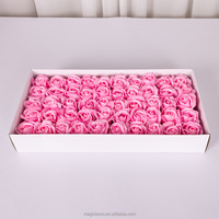 Boîte magique, savon artisanal moderne parfumé à 3 couches, tête de rose en savon, base de fleur artificielle en savon, cadeau de la Saint-Valentin du Vietnam