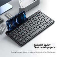 Nouveau clavier sans fil AULA AK205 ultra fin en PBT avec mode double USB 2.4G, 88 touches, portable pour tablette et usage bureautique