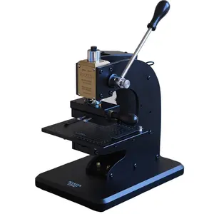 Máquina de bronzeamento manual de tamanho pequeno, máquina de estampagem a quente com ranhura em T, máquina de gravação manual de couro