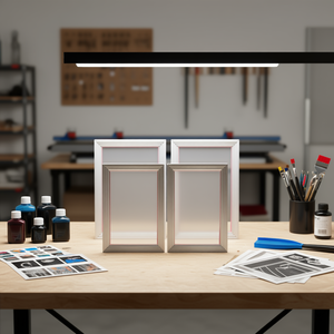 Marcos de aluminio para serigrafía de 10x14 pulgadas con malla de nailon de alta tensión de 156 hilos para serigrafía - Product Image 2