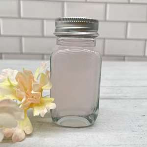 투명 사각 <span class=keywords><strong>2</strong></span> 온스 유리 음료 병 플라스틱 알루미늄 나사 캡 <span class=keywords><strong>3</strong></span> 온스 4 온스 8 온스 허니 로즈 워터 유리 병 사용자 정의 로고 - Product Image 1