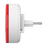 Sirène d'alarme intelligente Zigbee Heiman 95 dB Tuya, lumière stroboscopique sans fil puissante avec batterie de secours, fonction répéteur AC100-240V pour la maison