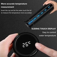 Thermos intelligent avec affichage de la température, double paroi sous vide, en acier inoxydable 304, bouteille d'eau LED