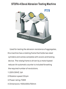 STDFA-4 <span class=keywords><strong>Deval</strong></span> <span class=keywords><strong>Abrasion</strong></span> Machine D'essai Micro <span class=keywords><strong>Deval</strong></span> À L'<span class=keywords><strong>abrasion</strong></span> Agrégats Résistance Machine D'essai D'attrition Testeur de Agrégats - Product Image 5