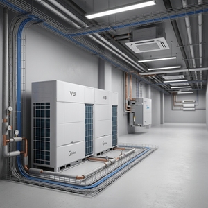 Système de climatisation central VRF VRV pour usage commercial, supermarchés, centres commerciaux, hôtels - Product Image 3