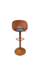 Chaise de bar pivotante confortable et réglable, style nordique, élégante, avec dossier haut, tabouret de bar luxueux en tissu rembourré pour la cuisine