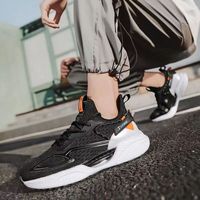 Zapatillas Deportivas para Hombre, Zapatillas para Correr, con Cordones, Parte Superior de Malla, Ligeras, a la Moda