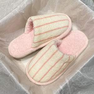 Evergreen Open Toe Half-<b>Slipper</b> for Women's Autumn/Winter <b>Thick</b>-<b>Soled</b> Double-Layer Wool Cotton Anti-Slippery <b>Slippers</b> - Product Image 4