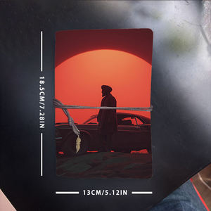 A6 Journal idéal pour les plans de repas des étudiants en nutrition brouillons et notes de calcul des nutriments avec homme Turban manteau voiture rouge <span class=keywords><strong>soleil</strong></span> Pri - Product Image 6