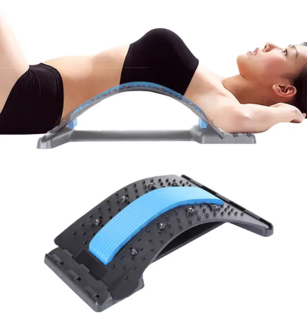 Adjustable Back Massager Home Using Lumbar Support Stretcher Spinal Pain Relieve Muscle Posture Corrector