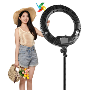 <span class=keywords><strong>Prix</strong></span> usine personnalisé Logo 18 pouces anneau lumineux avec grand écran LCD Led anneau lumière <span class=keywords><strong>de</strong></span> remplissage pour la photographie vidéo Studio en direct - Product Image 1