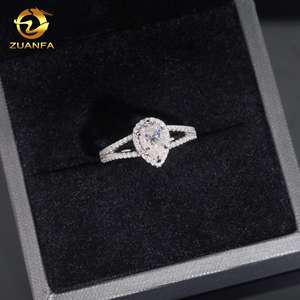 <span class=keywords><strong>Anello</strong></span> da Donna con Taglio a <span class=keywords><strong>Cuore</strong></span> in Moissanite, <span class=keywords><strong>Argento</strong></span> Sterling 925 Placcato Oro 18K, Supera il Test dei Diamanti, <span class=keywords><strong>Anello</strong></span> di Fidanzamento e Matrimonio in Moissanite - Product Image 4