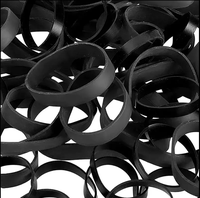 Ekstra geniş büyük açık UV dayanıklı Rubberbands lateks ücretsiz lastik bant elastik dayanıklı siyah lastik bantlar ambalaj için